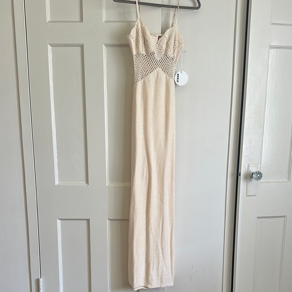 Elegant Cream Maxi Dress